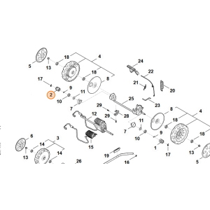 STIHL Pignone Dx per Rasaerba RM e RMA 248.3 253.3 443.3 448.3 453.3 Originale