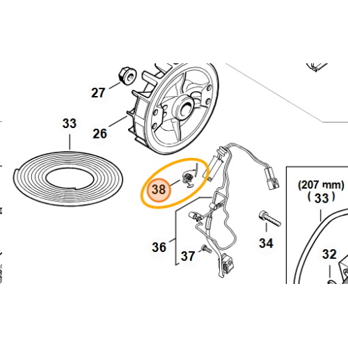 STIHL Tappo di Protezione Chiusura Sistema di Accensione FS 460 490 510 MS 400 362
