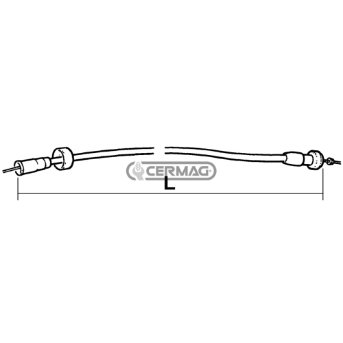 Cavo Trasmissione interna Contagiri L 840mm Trattore Fiat serie Oro