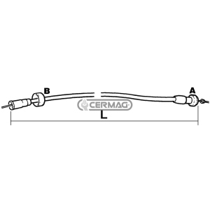 CAVO Trasmissione Contaore Trattore LAMBORGHINI 550mm