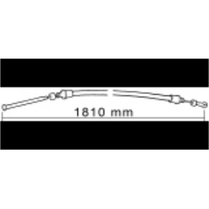 Trasmissione Cavo comando acceleratore a mano L.1810 mm Trattore FIAT FORD