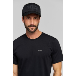 STIHL Cappellino da Basaball 100 Anni Reflactive Anniversario Nero Originale
