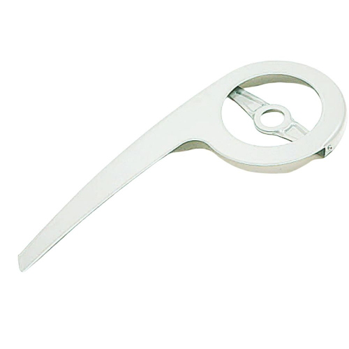 Carter Copricatena Bici in Metallo Bianco Lunghezza 48 cm per Monocorona