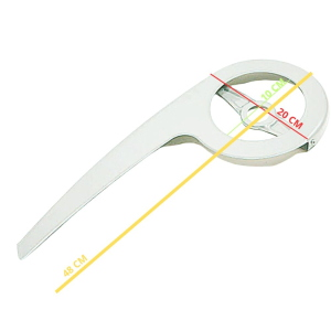 Carter Copricatena Bici in Metallo Bianco Lunghezza 48 cm per Monocorona