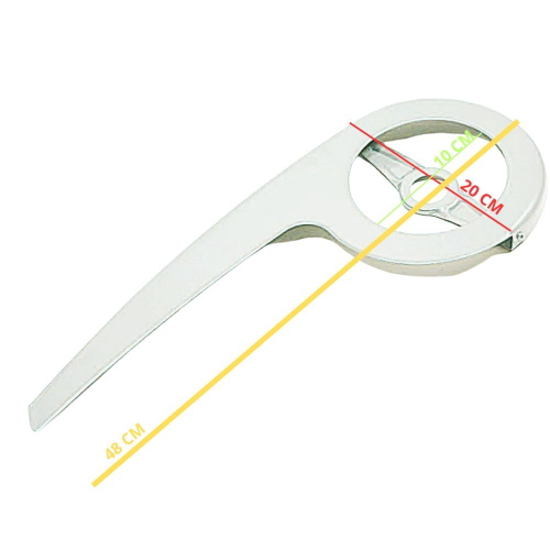 Carter Copricatena Bici in Metallo Bianco Lunghezza 48 cm per Monocorona