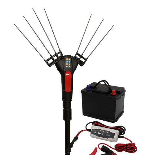 KIT ABBACCHIATORE OLIVE BLUEBIRD EGEO 22-50 T/S CPL DI CAVO BATTERIA E CARICATORE
