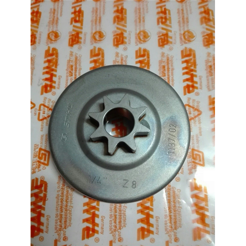STIHL CAMPANA FRIZIONE ROCCHETTO CATENA 1/4" 8 DENTI MOTOSEGA MS 192 193 T ORIGINALE