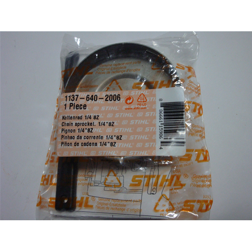 STIHL CAMPANA FRIZIONE ROCCHETTO CATENA 1/4" 8 DENTI MOTOSEGA MS 192 193 T ORIGINALE
