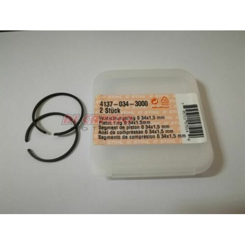 STIHL COPPIA FASCE ELASTICHE Ø 34x1,5 MM BG 45 55 FS 45 55 80 E ALTRI ORIGINALE