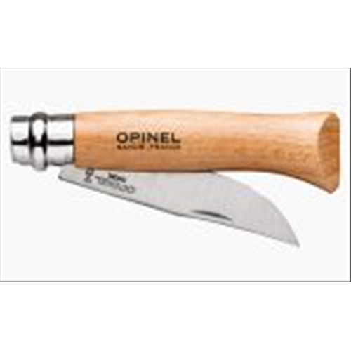 OPINEL COLTELLO COLTELLINO INOX N°08 LAMA 8.5 CM MANICO IN FAGGIO