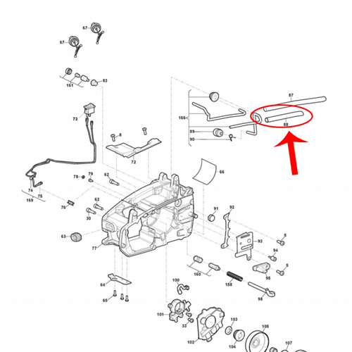 STIGA TUBO CORRUGATO MOTOSEGA SPR276