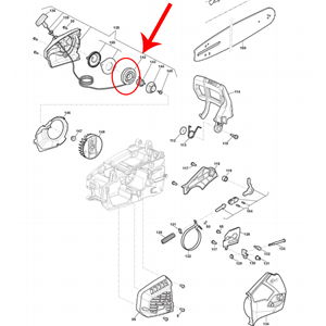 STIGA ALPINA PULEGGIA AVVIAMENTO PER MOTOSEGA SPR 276 AC 27 T E ALTRI ORIGINALE