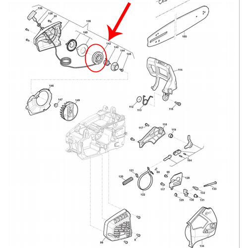 STIGA ALPINA PULEGGIA AVVIAMENTO PER MOTOSEGA SPR 276 AC 27 T E ALTRI ORIGINALE