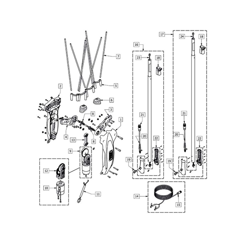 REBBIO D.5X345 CARBONIO RICAMBIO SCUOTITORE VOLPI OLYTECH 405-505-605