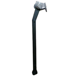 DEKO Cavalletto laterale alluminio 305 mm ricoperto in plastica nera