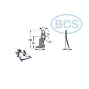 PREMILAMA DESTRO PER MOTOFALCIATRICE BCS 622
