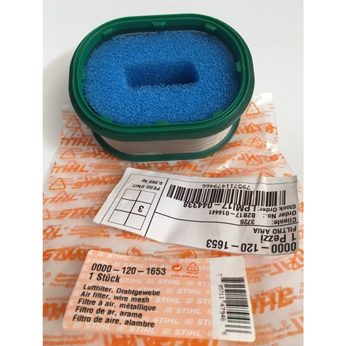 STIHL FILTRO ARIA CON RETINA METALLICA MOTOSEGA 046 066 MS 441 460 660 880 ORIGINALE