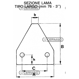 LAMETTA GASPARDO 940 sez.lama rigata sotto 6,25mm.