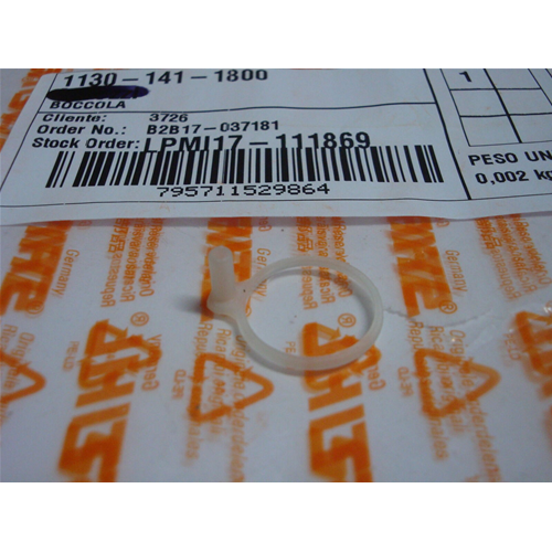 STIHL BOCCOLA ANELLO IN PLASTICA CARBURATORE MOTOSEGA MS 170 180 017 018 ORIGINALE