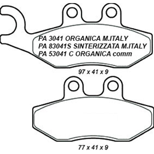 TEKNOETRE PASTIGLIE FRENO SINTERIZZATE MADE IN ITALY - NOS 