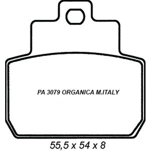 TEKNOETRE PASTIGLIE PA3079 FRENO ORGANICHE MADE IN ITALY- NOS 