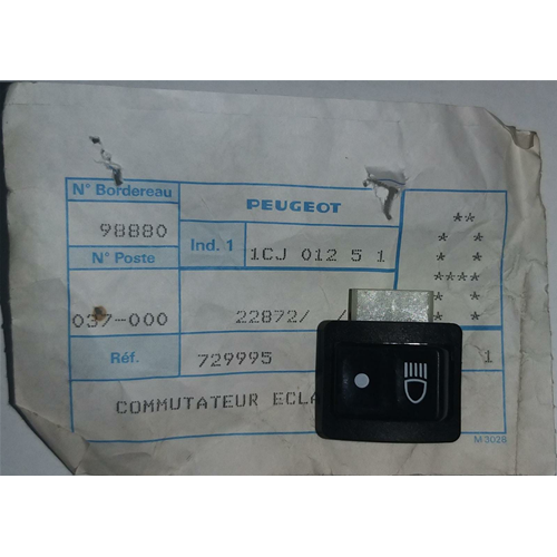 PEUGEOT COMMUTATORE DEVIO LUCI BUXY ZENITH 50 - NOS Anni 90 