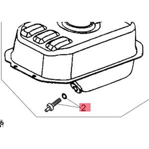 RACCORDO SERBATOIO CARBURANTE IN PLASTICA EFCO EMAK HONDA LONCIN