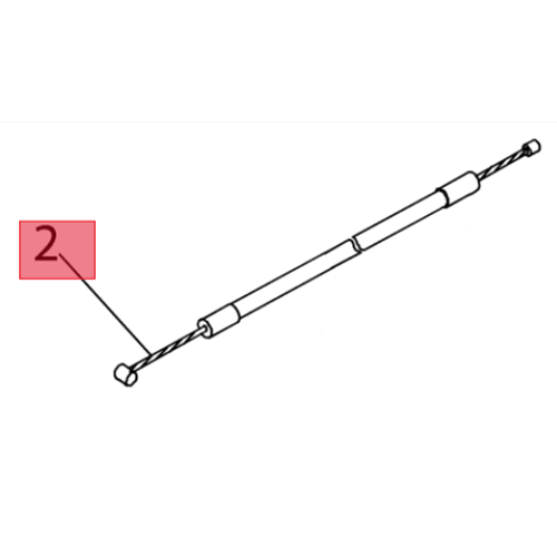EFCO FILO ACCELERATORE PER DECESPUGLIATORE DSH 2500 S BCH 250 S ORIGINALE