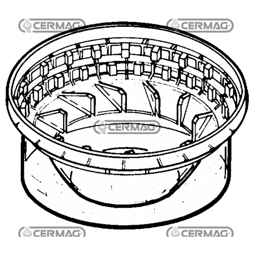 Parti Trasparenti per Prefiltro CICLONE ACME ADN 45 48 54 60 Diametro 146 mm 