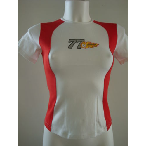 Maglietta maglia Moto T-shirt Spidi Fire Donna Tg. M OUTLET BIANCO/ROSSO