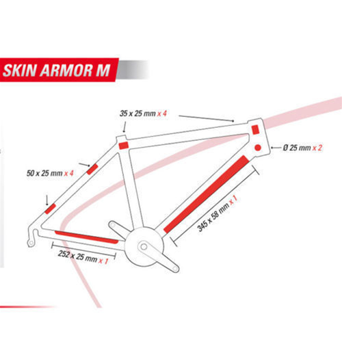 ZEFAL ADESIVO TRASPARENTE PROTEZIONE TELAIO BICI MTB 12 PEZZI