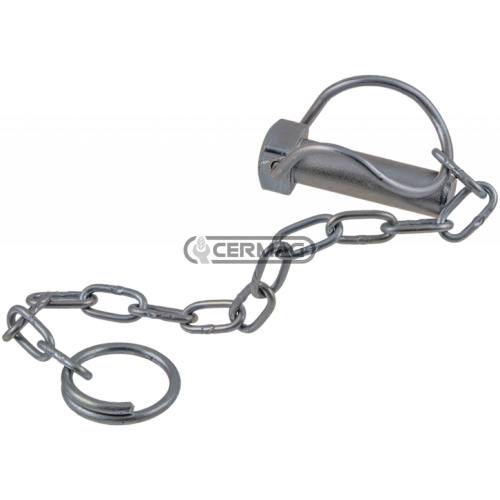 Spina a scatto con catena zincata  Ø D. 19 mm per stabilizzatori FIAT