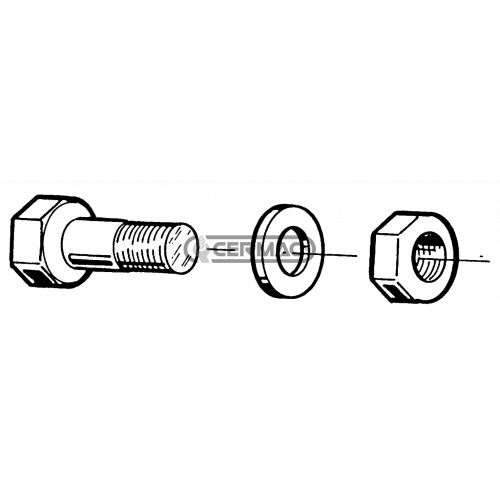 BULLONE COMPLETO M 8X30 P.F. PER ZAPPE