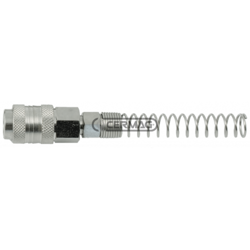RUBINETTO FEMMINA INNESTO RAPIDO PER COMPRESSORE CON MOLLA 8X10