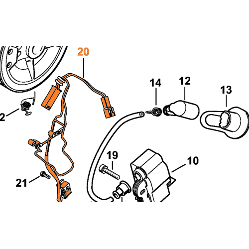 STIHL FASCIO CAVI ACCENSIONE PER MOTOSEGA MS 362 C M ORIGINALE