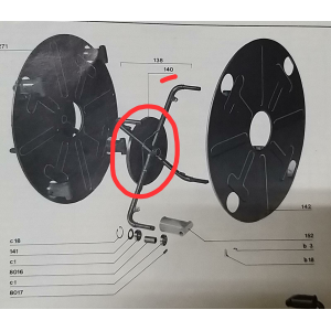 DISCO PROTEZIONE CROCIERA DESTRA SINISTRA RANGHINATORE 268 369 BCS - USATO 