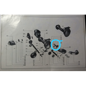PERNO RUOTA INTERMEDIO RANGHINATORE MAINARDI 268 - RIMANENZA 