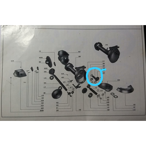 PERNO RUOTA INTERMEDIO RANGHINATORE MAINARDI 268 - RIMANENZA 