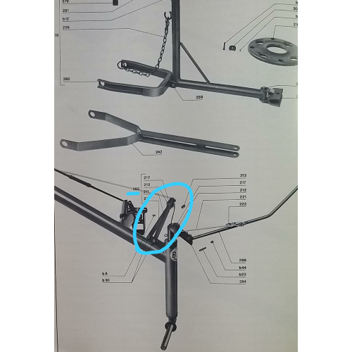 MONTANTE SOLLEVAMENTO RANGHINATORE MAINARDI 268 - RIMANENZA  