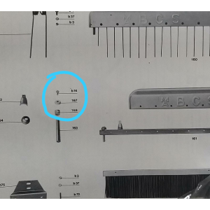 RONDELLA MOLLA KIT VITE ASPO RANGHINATORE MAINARDI 268 - RIMANENZA 
