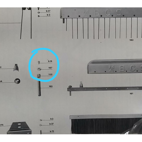 RONDELLA MOLLA KIT VITE ASPO RANGHINATORE MAINARDI 268 - RIMANENZA 