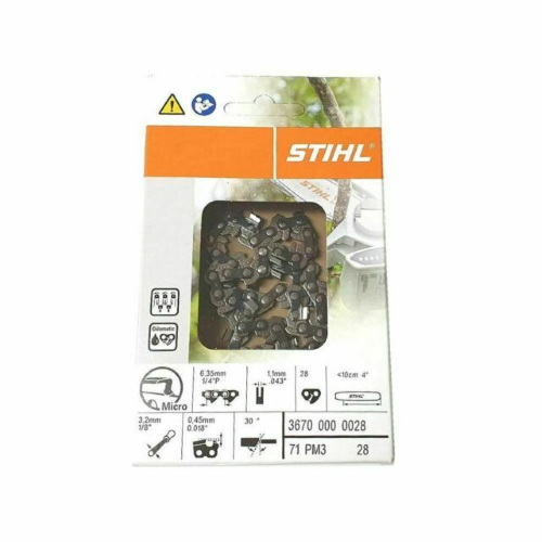 STIHL CATENA PER POTATORE GTA 26 PASSO 1/4'' 1,1 MM 28 MAGLIE ORIGINALE