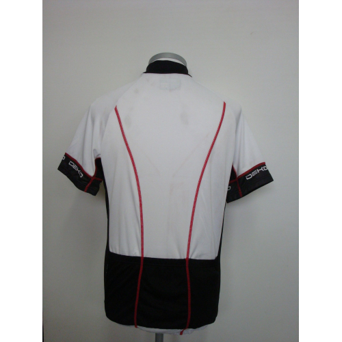 MAGLIA ESTIVA MANICHE CORTE SWING DEKO BICI BICICLETTA MTB BIANCO NERO ROSSO