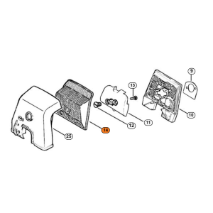 STIHL FILTRO ARIA IN RETE  PER MOTOSEGA 064 066 MS 640 ORIGINALE