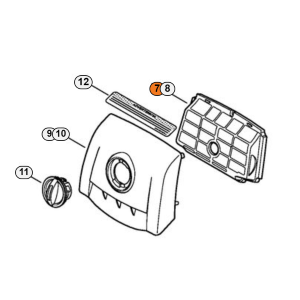 STIHL FILTRO ARIA A VELO PER MOTOSEGA STIHL MS 193 T TC MS 194 T TC ORIGINALE