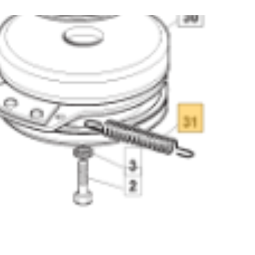 MOLLA FRENO LAME Trattorino Castelgarden Stiga Ggp 11cm