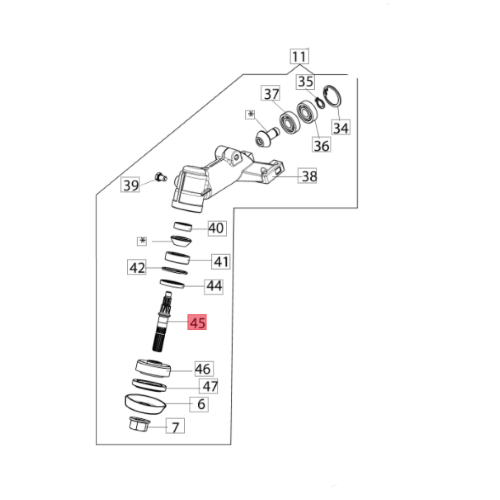 EFCO ALBERO PER DECESPUGLIATORE DS 2400 2410 3000 2500 3200 E ALTRI