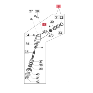 Coppia Conica D.26 Decespugliatore DS 3200 S 3200 T attacco quadro