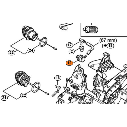 STIHL VALVOLA SFIATO SERBATOIO MOTOSEGA MS 192 193 150 151 194 201 T 151 171 181