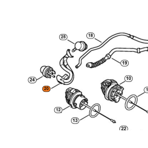 STIHL TUBO FLESSIBILE PER MOTOSEGA POTATURA MS 192 193 194 T ORIGINALE